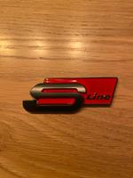 Audi S Line Emblem Heckklappe rot/schwarz selbstklebend Hessen - Steinbach Vorschau