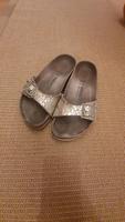 Birkenstock Madrid❤38❤Leder silber Kroko München - Schwabing-West Vorschau