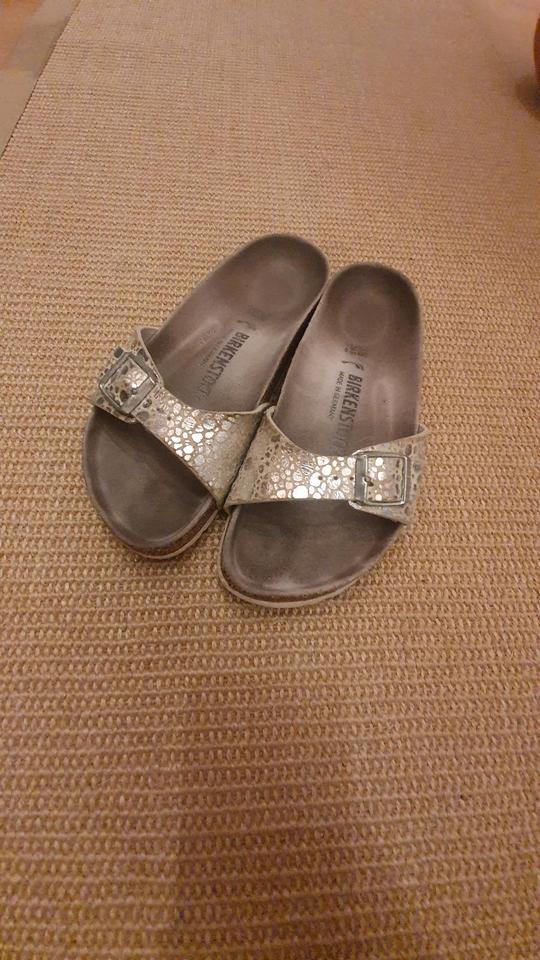 Birkenstock Madrid 38 Leder silber Kroko in Munchen Schwabing West kleinanzeigen