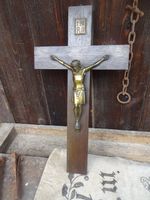 altes Kreuz INRI großes Eiche Holzkreuz 60 cm hoch Baden-Württemberg - Rangendingen Vorschau