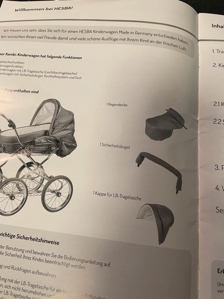 ❤️ Kinderwagen Hesba Kombikinderwagen XXL Zubehör in Krefeld