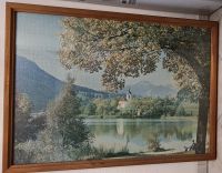 Schwerer Echtholzrahmen mit puzzle bild Bayern - Mähring Vorschau