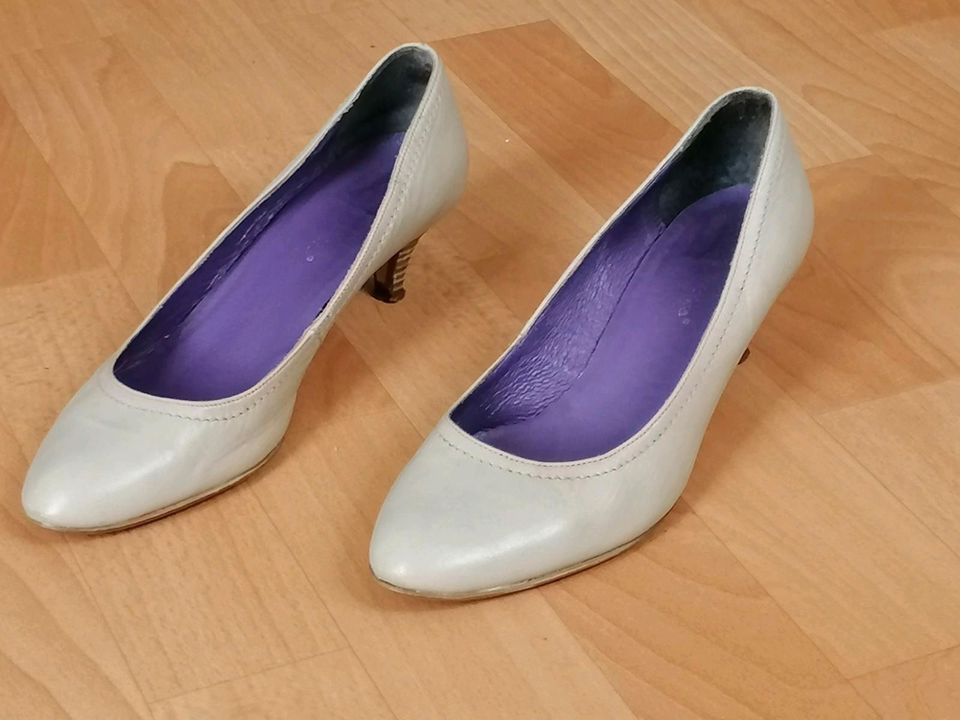 Giorgio Picino 38 Damen Pumps, echtes Leder, hellgrau high heel in Kassel