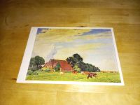 Bauernhaus in Dammfleth Vintage Kunst Postkarte 1950er Kreis Pinneberg - Elmshorn Vorschau