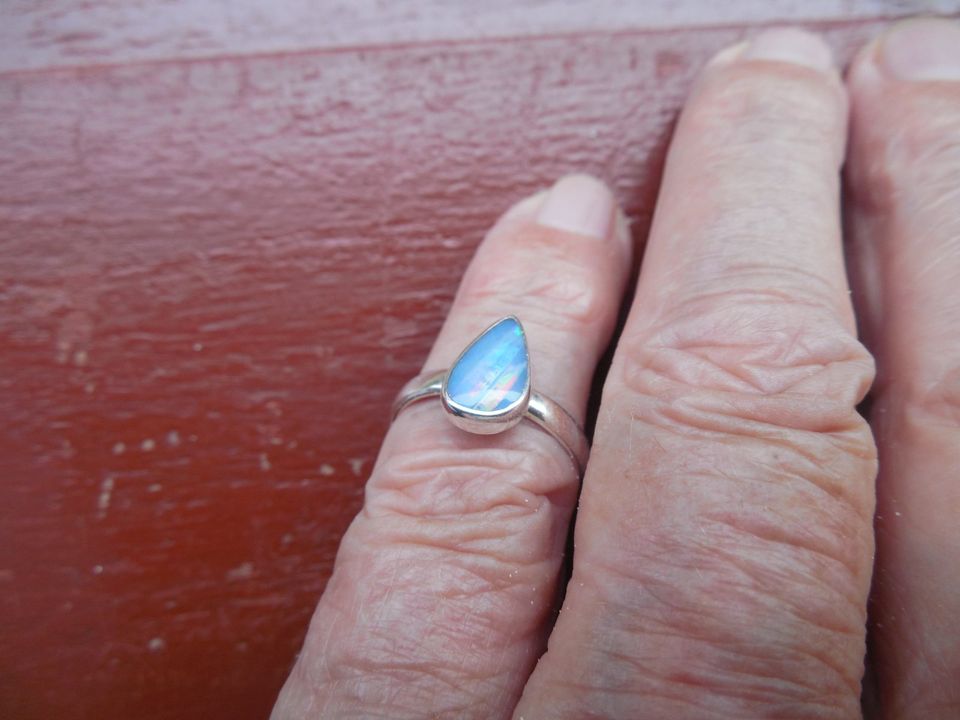 Ring Silber mit Opal, 16,7 mm #C1A13 in Köln
