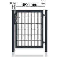 Doppelstabmattenzaun Gartentor (HxB) 1200x1500 mm + Zubehör Nr.97 Sachsen-Anhalt - Weißenfels Vorschau