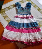 Kleid Gr. 128 pink-blau-weiß Bayern - Pressig Vorschau