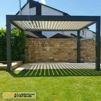 Lamellendach Pergola Pavillon Terrassendach Garten 5,1 m x 3,9 m Hessen - Nauheim Vorschau