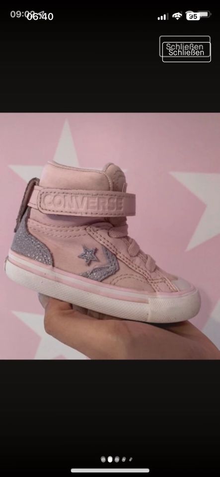 Converse Sneaker, Schuhe, gr 21, rosa, top in Bottrop