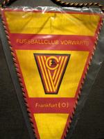 Wimpel 24x15 OVP * FC Vorwärts Frankfurt / Oder * DDR Fussball Ob Hessen - Bensheim Vorschau