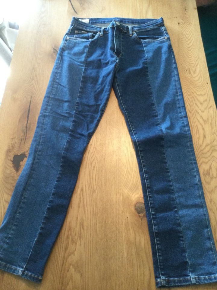 Zweifarbige Jeans, 38, Stretch, blau, Slim, high waist in Mülheim (Ruhr)