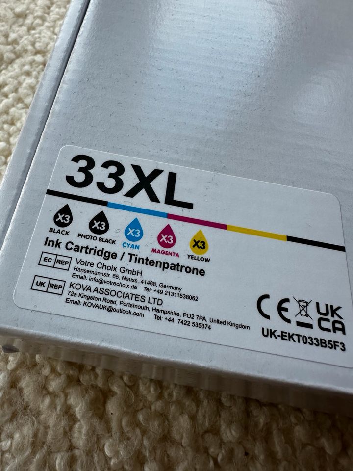 NP 13€! Tintenpatronen kompatibel Epson T33XL für (u.a.) XP 540 in Wildenbruch