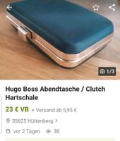 Hugo Boss Clutch Handtasche Hartschale blau Niedersachsen - Norden Vorschau