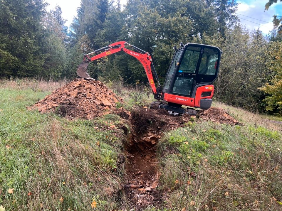 Minibagger Mieten Kubota KX 18-4 in Bachhagel