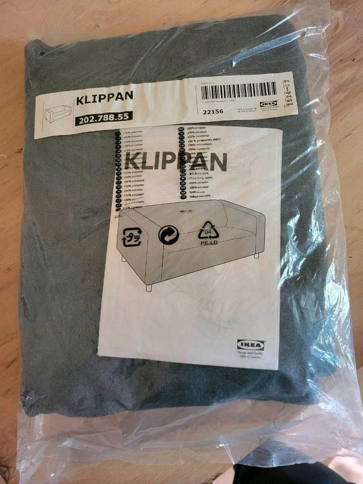 Klippan 2er Sofa Bezug grau IKEA neu OVP in Leipzig