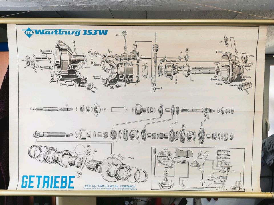 Leinwand "Getriebe" Wartburg 353 in Neupotz