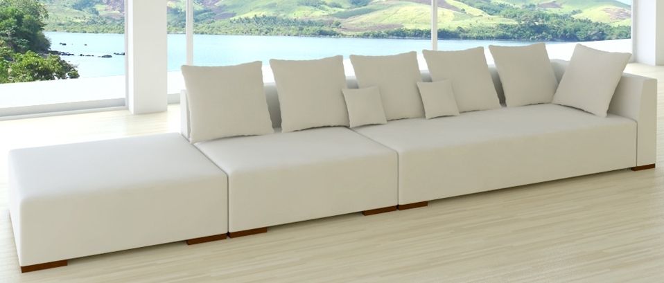 MAGNUM Wohnlandschaft Modulsofa 3-Sitzer Sessel Hocker Leder Look in Unterschleißheim