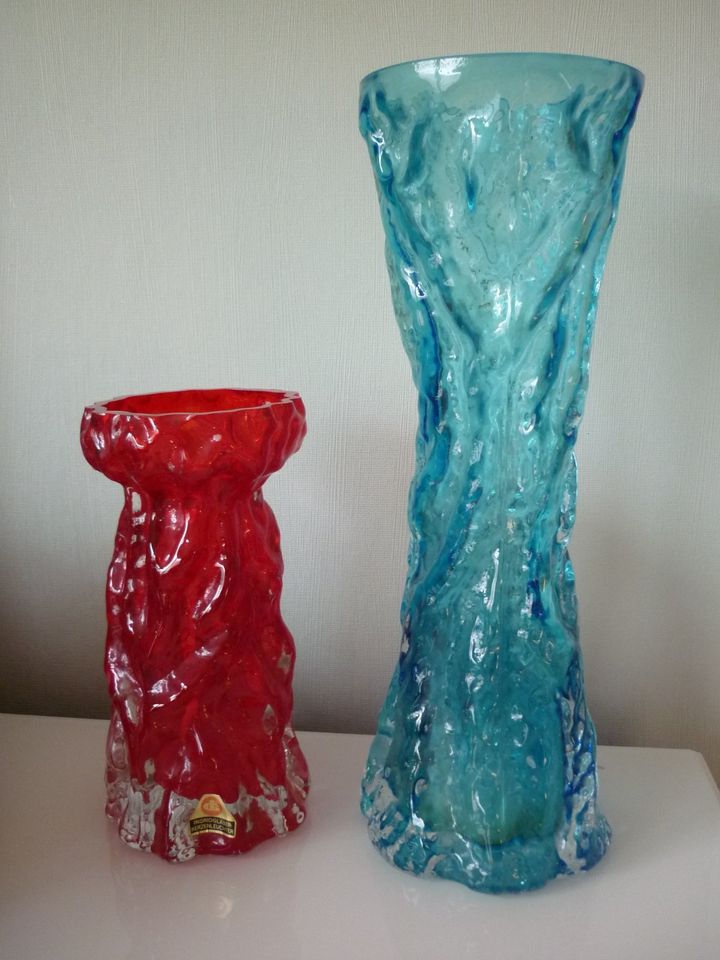 Glas-Vase-Kerzenleuchter / Ingrid Glas *70er Jahre-vintage-retro* in Burbach