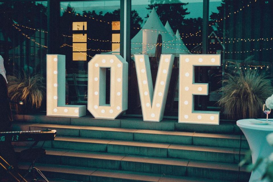 XXL Love Letters (Hochzeit; Heiratsantrag) in Bawinkel