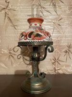 Tischlampe Vintage mit buntem Porzellanschirm funktional Rheinland-Pfalz - Hillscheid Vorschau