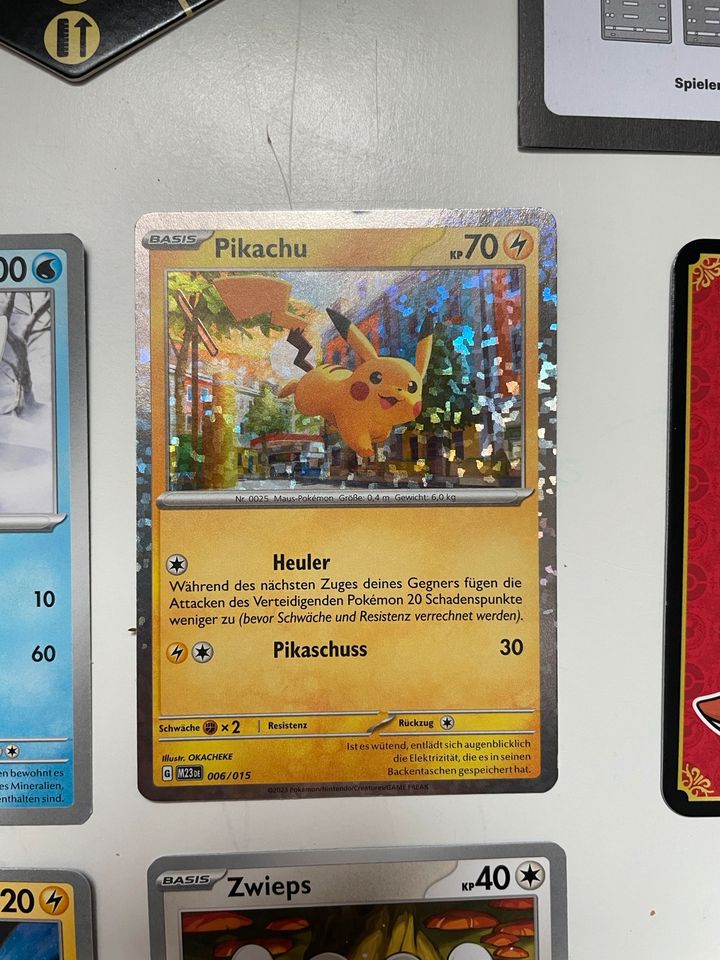 Pokémon Pokemon Mc Donalds Karten Booster Pikachu Holo in Sulzbach-Rosenberg