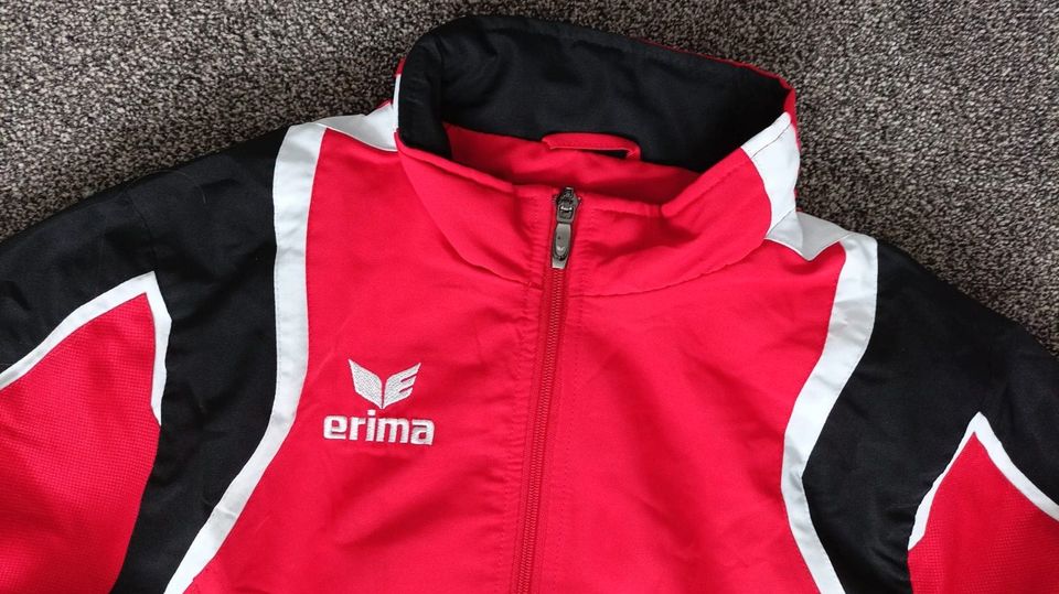 Trainingsanzug von Erima; Jacke & Hose; rot; Gr. 164; neu in Gotha