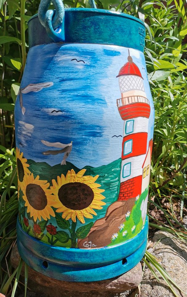 Maritime Alukanne 10 Liter handgemalt in Perleberg