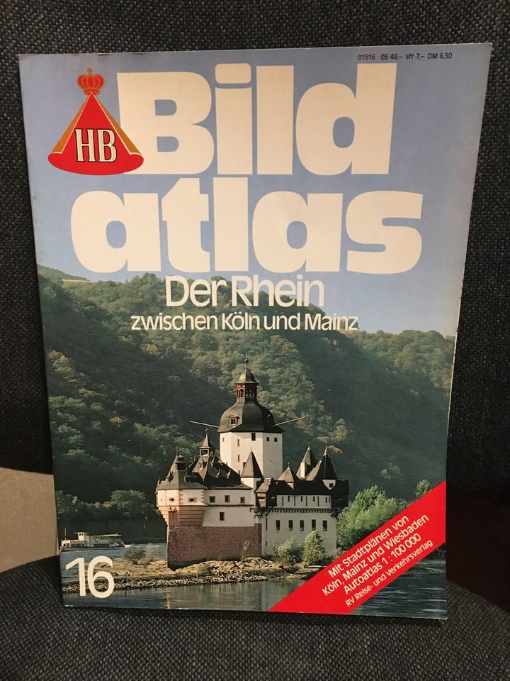 Der Rhein zwischen Köln und Mainz * HB Bildatlas Nr. 16 * 1979 * in Düsseldorf