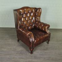 24390 Chesterfield Sessel Ohrenbackensessel Leder Cognac Niedersachsen - Nordhorn Vorschau