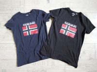 2 Napapijri T-Shirts in Gr. S in blau und schwarz Neumünster - Bönebüttel Vorschau