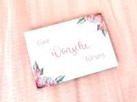 Wunschkarten, Wünsche für das Brautpaar, Hochzeit rosa aprikot Düsseldorf - Flingern Nord Vorschau