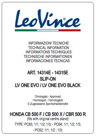 LeoVince LV One Evo Carbon Auspuff, CB 500 F/X, CBR 500 R, '19-23 in Neu Wulmstorf