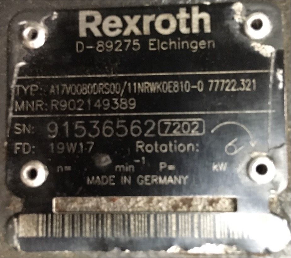 Verstellpumpe, Bosch, Rexroth, R902207688, A18VO080DR in Verden