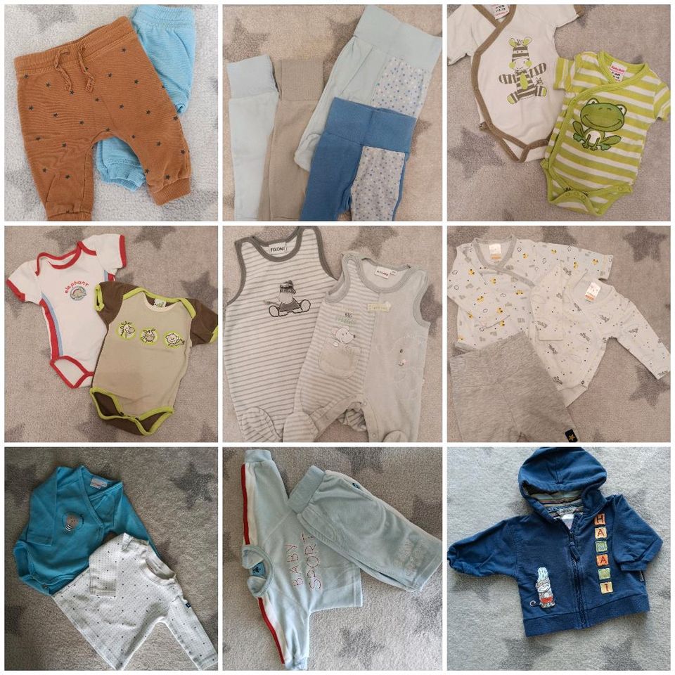 Baby Junge Kleidung Strampler, Bodies, Hose, Shirt uvm 50/56 in Bad Wörishofen