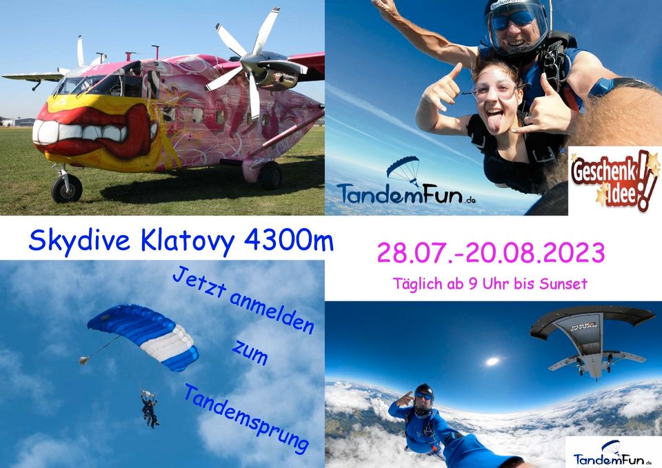 Tandemsprung Event in Klatovy aus 4300m in Mietraching
