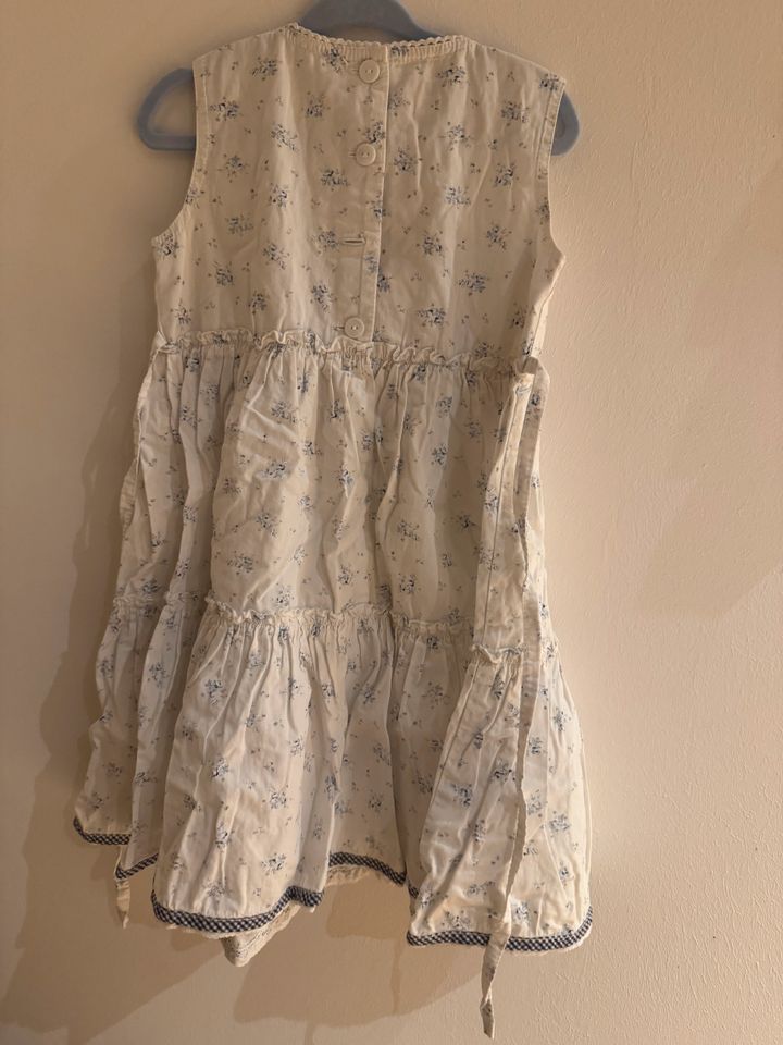 Kleid, weiß/blau, Spitze, Gr. 92 in Esslingen