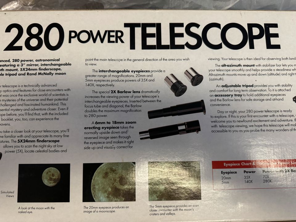 Telescope Tasco Power 280 in Langenneufnach