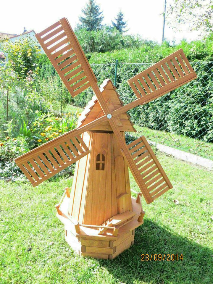 Windmühle Achteck 148 cm hoch, Neu,Kiefernholz, incl. Versand in Wimmelburg