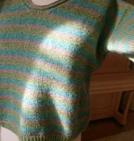 Handarbeit! Schlichter Pulli aus Holst-Garn in wundersch. Farben Dresden - Cotta Vorschau