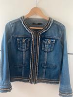 OVS Jeansjacke mit Applikationen Größe 36 in blau Bayern - Senden Vorschau