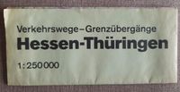 1:250000/Verkehrswege-Grenzübergänge/ Hessen-Thüringen/ Thüringen - Worbis Vorschau