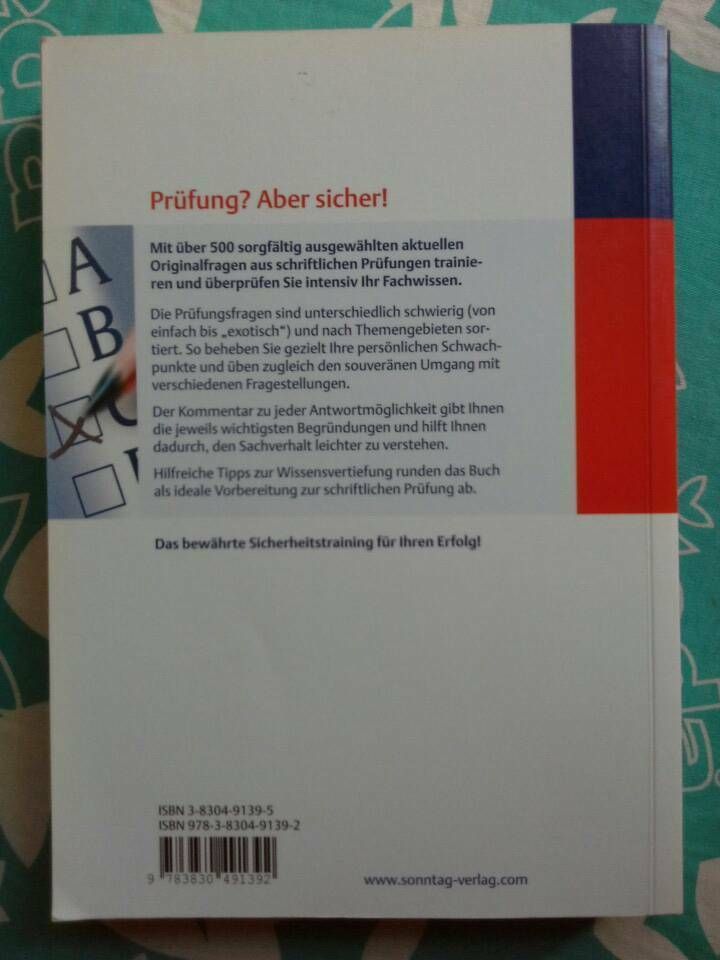 Multiple-choice-Prüfungsfragen f. d. HP-Prüfung in Hamburg