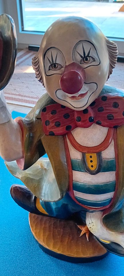 Holzfigur clown in Roding