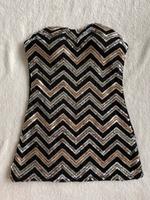 Pailletten Tube bandeau top spitzer Schimmer eng Party Muster Hessen - Kassel Vorschau