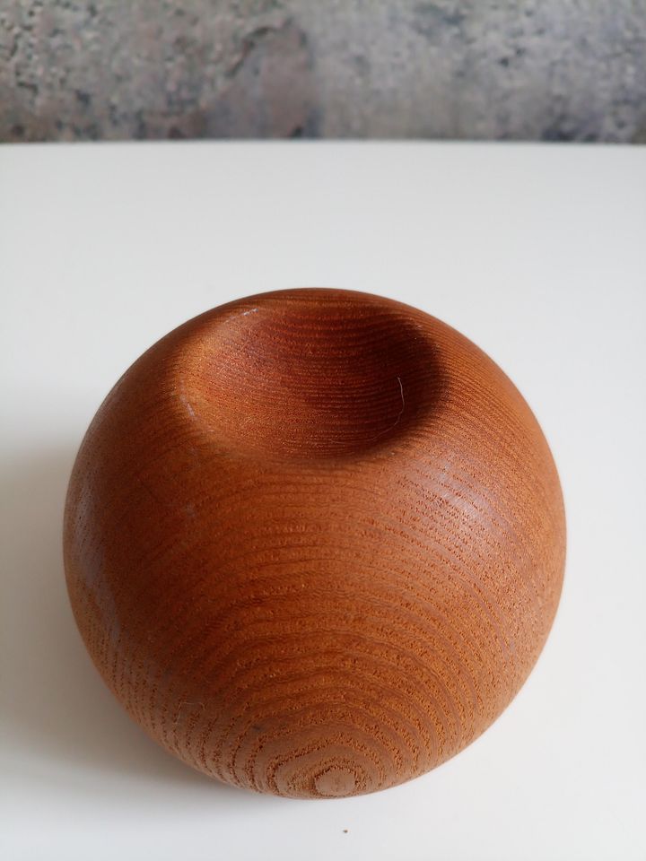 Kerzenhalter Teak danish vintage Holz Kugel Candle midcentury in Berlin