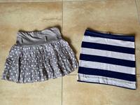 beige + gestreifter Rock Minirock gr. S/36 Hessen - Wölfersheim Vorschau