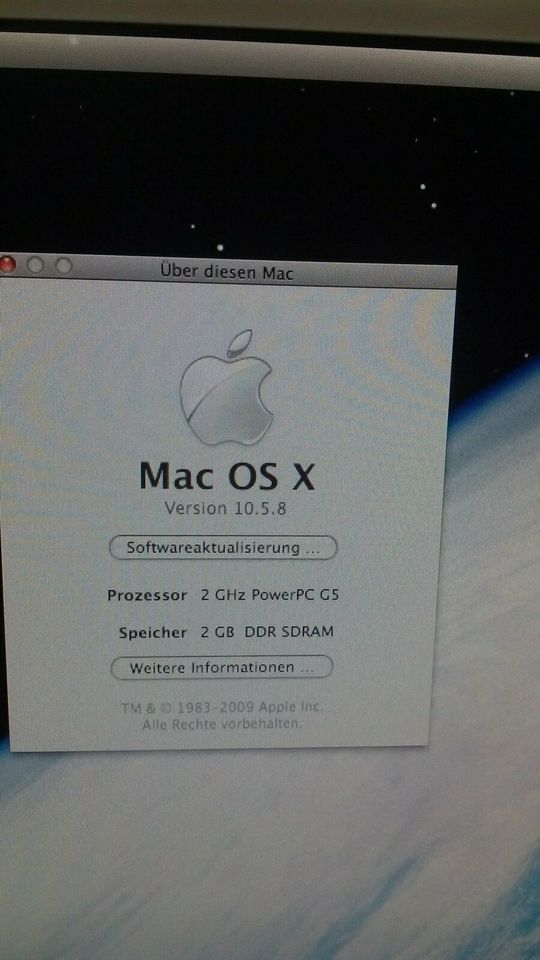 iMac G5 2000 GHz 2GB RAM all in one PC in Eigeltingen