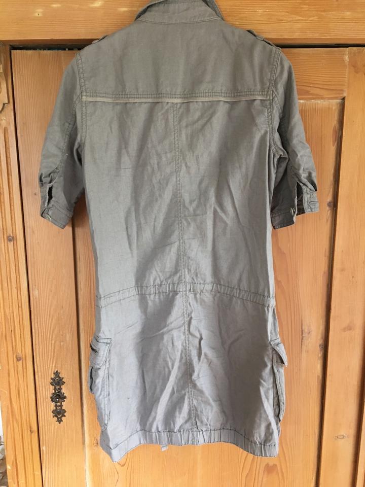 ESPRIT,  Kurzkleid, Leinen/Baumwolle, Nougat, neuwertig, Gr 34/36 in Waldmohr