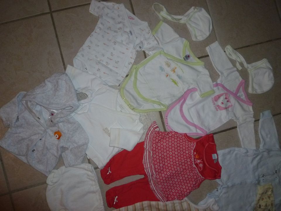 Baby Kleidung Strampler Schlafanzug Bodies 50/56 Mädchen Hose TOP in Schloß Holte-Stukenbrock