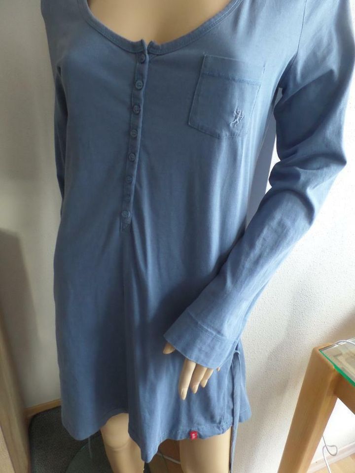 edc Longshirt Shirt Langarmshirt Tunika blau Gr. M in Bruckberg bei Landshut